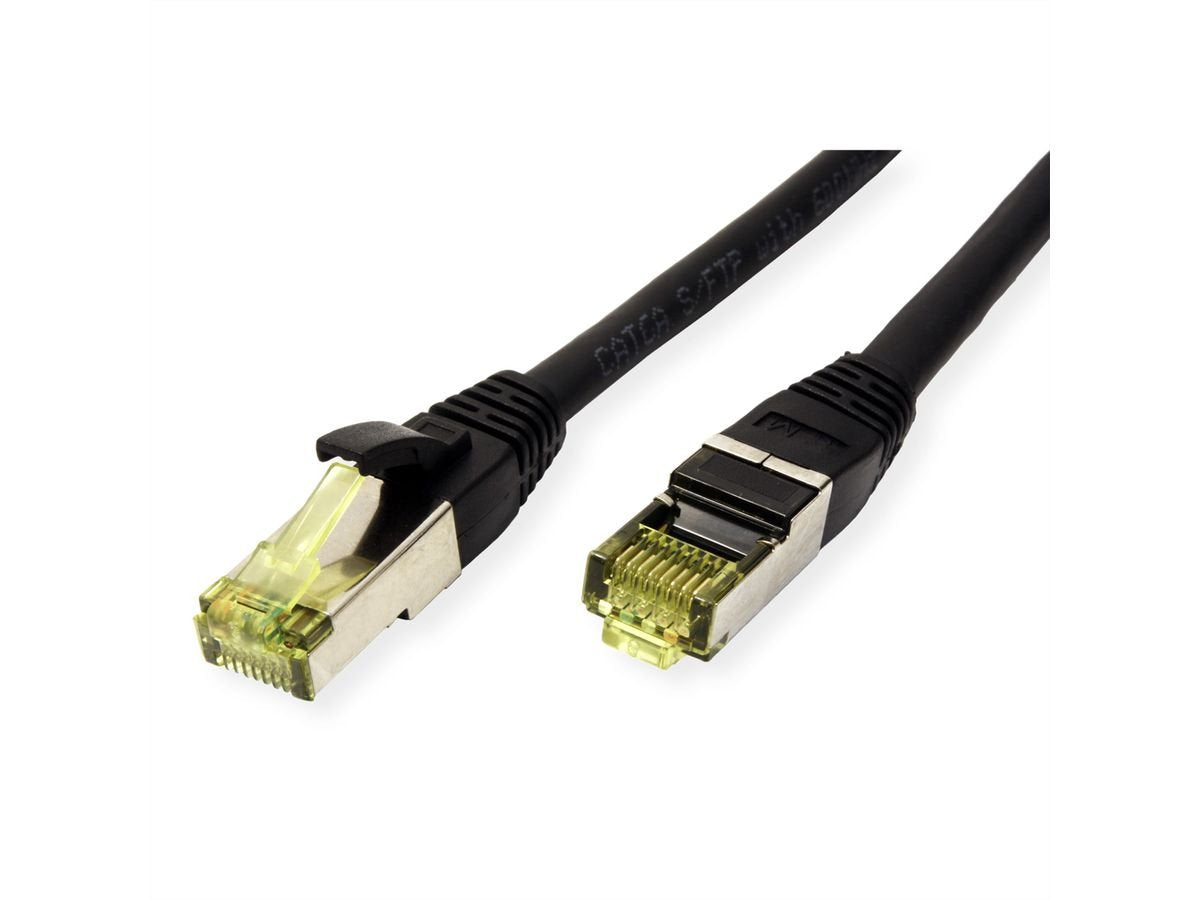 Roline Outdoor Cable De Red Cat.6a (Class Ea) S Ftp (Pimf), Litzendraht, Lsoh, Schwarz, 0,3 M