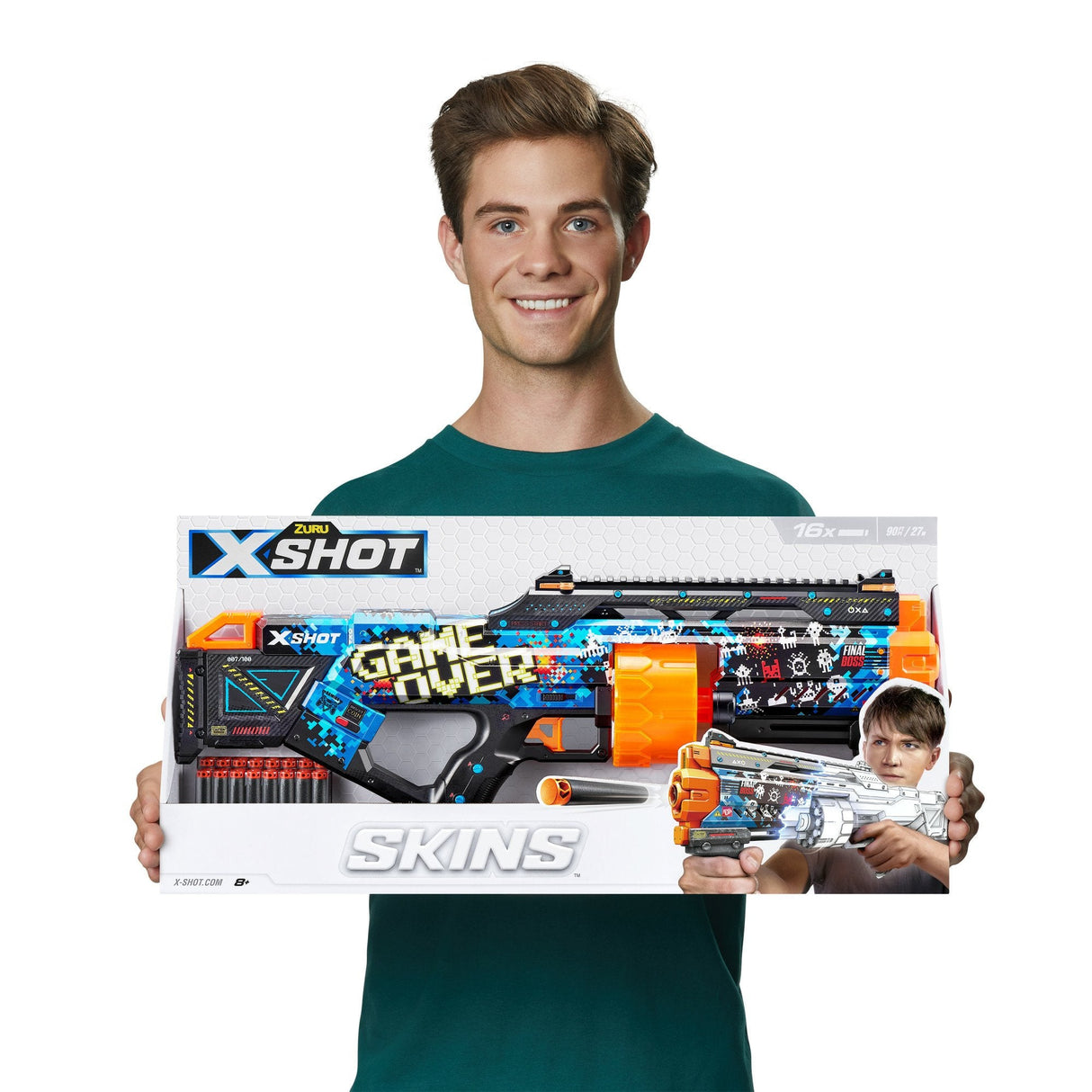 Lanzador Zuru X-Shot Skins - Last Stand Game Over, Dart Blaster 36518a