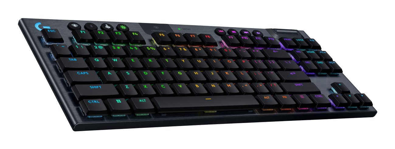 Logitech G915 X Lightspeed Tkl, Teclado Para Juegos Negro, Diseño De, Gl Tactile, Interruptores Gl Tactile 920-012716