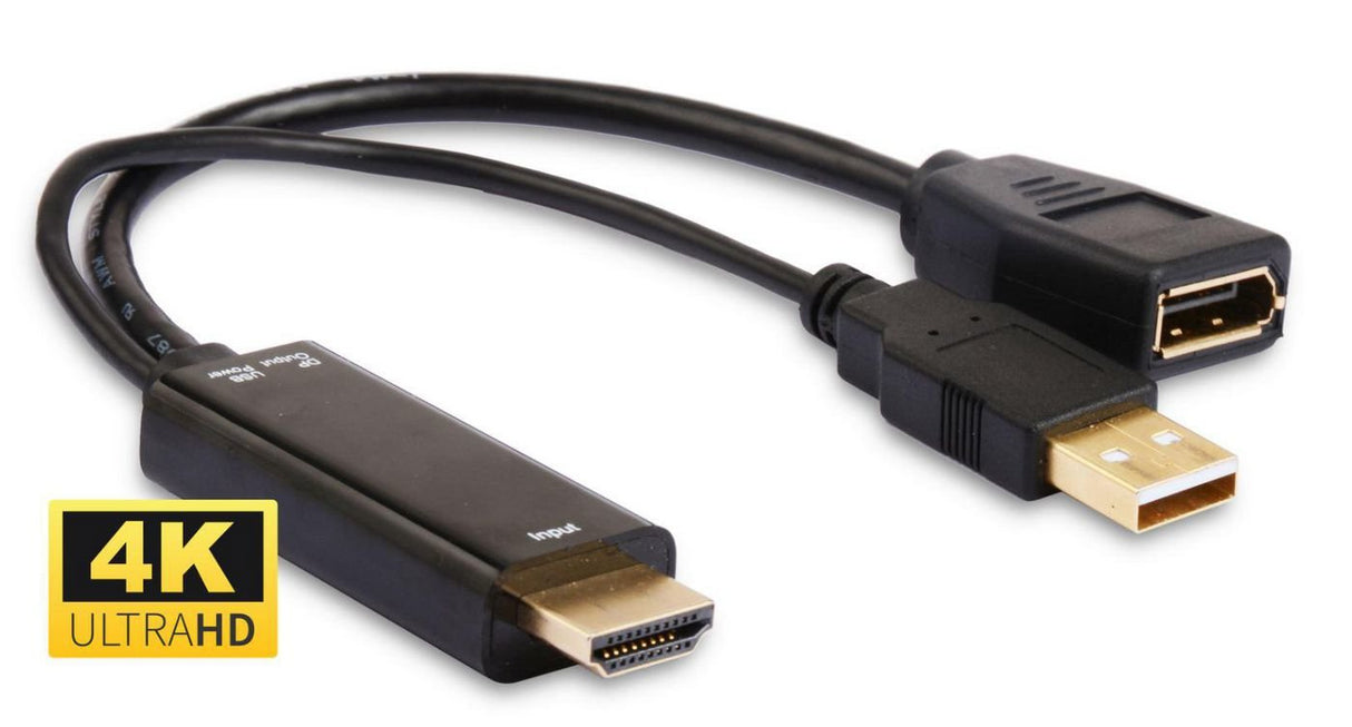 Microconnect Hdmdpp1 Adaptador De Cable De Vídeo 0,15 M Hdmi Tipo A (Estándar) Displayport Negro