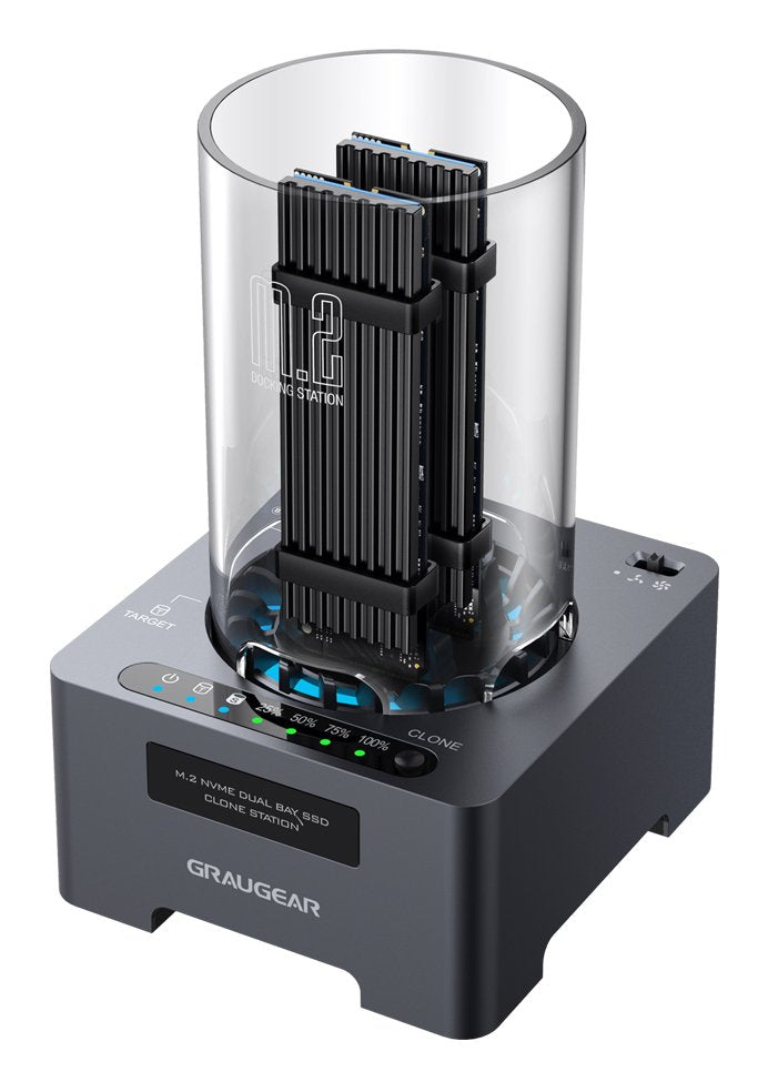 Grisgear Dm.2 Klone Mation M.2 Nvme Ssd Con Ventilador 20gbit