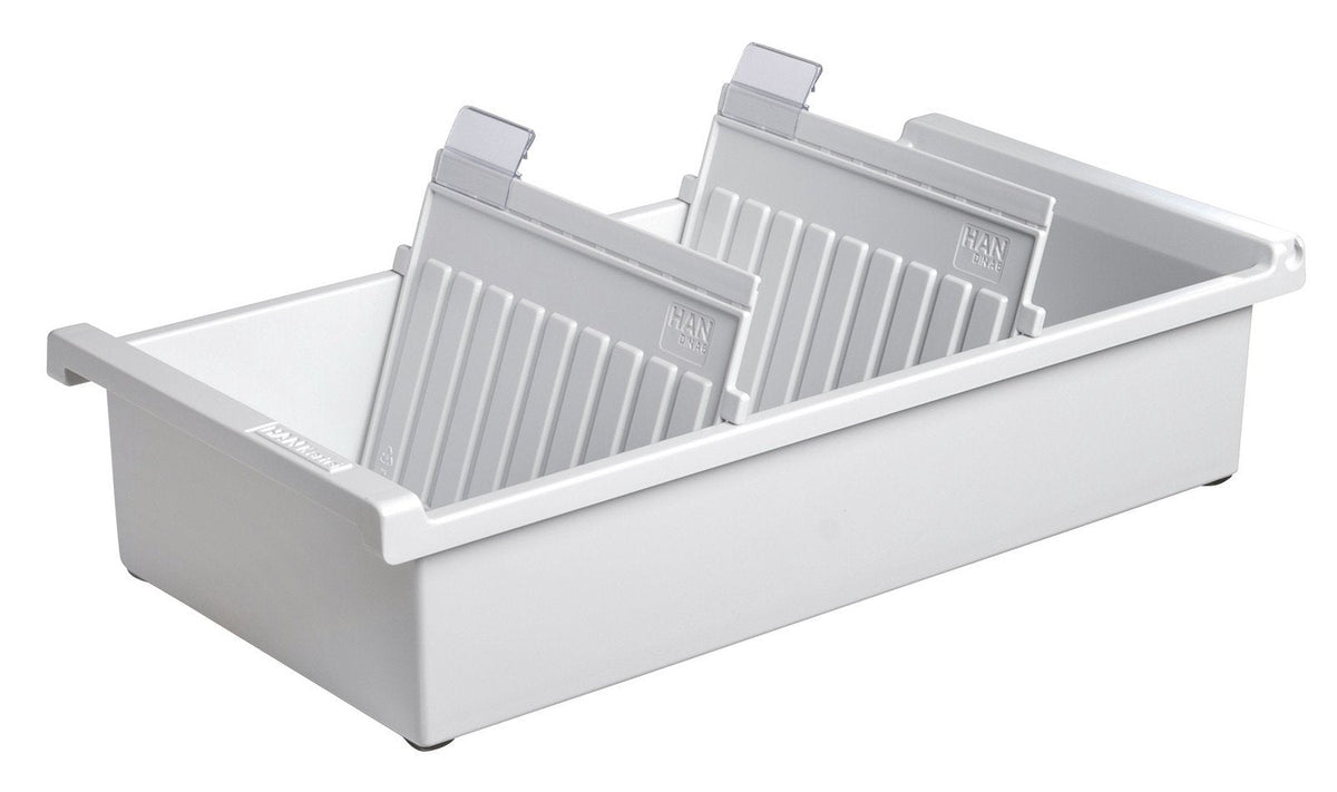 Han Karteitrog A6 Quer, Para 1300 Karten Lichtgris