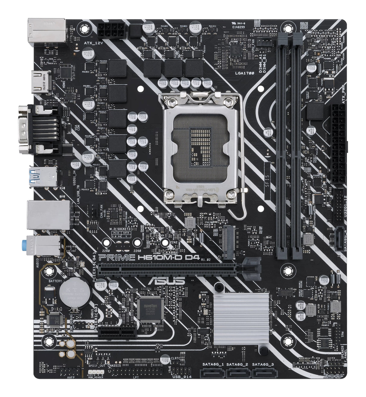 Placa Base Asus Prime H610m-D D4 Socket 1700 Micro Atx