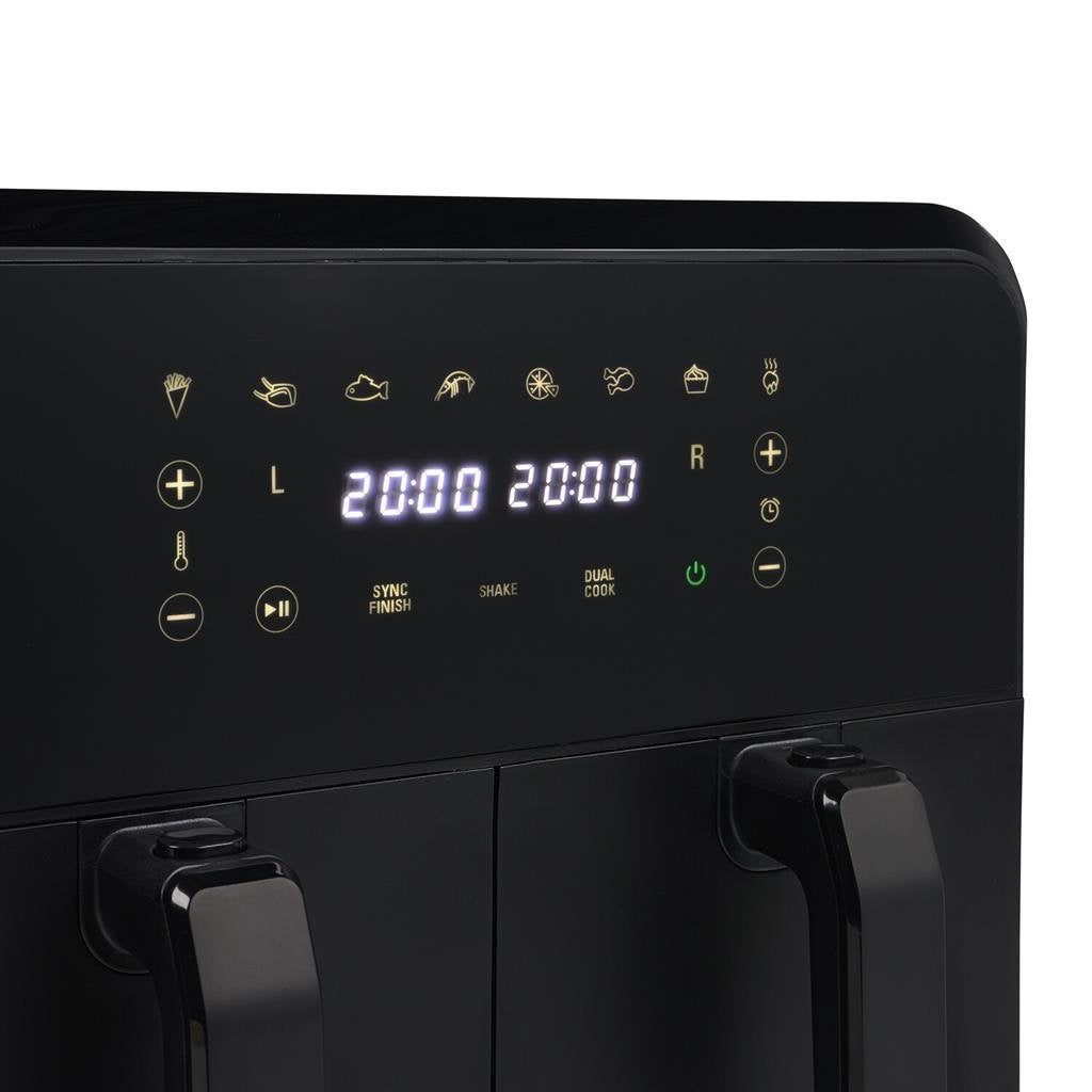 EAN 8712836981089 - Princess 01.182068.01.001 freidora Doble 8 L Independiente 2400 W Freidora de aire caliente Negro imagen 3