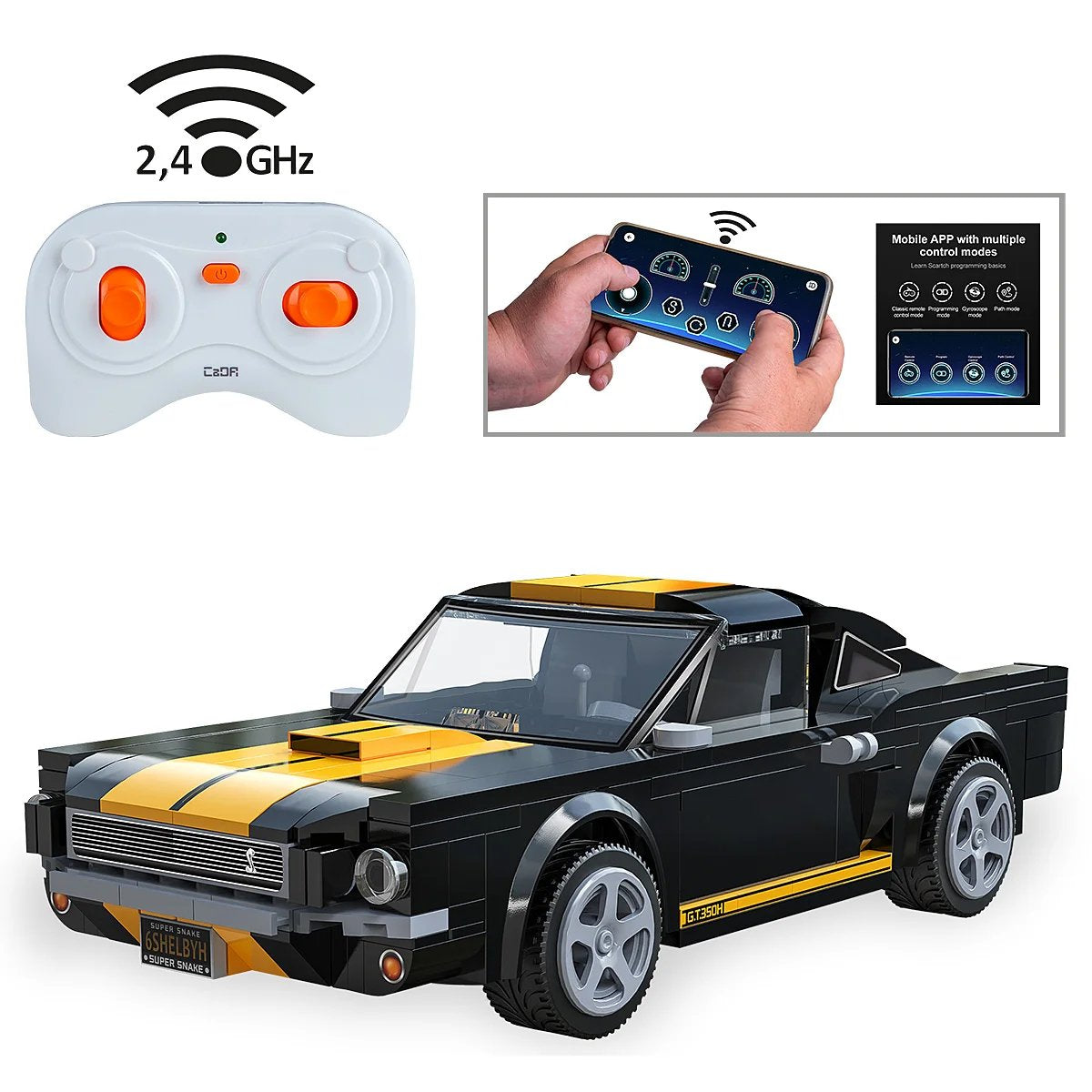 Jamara Cada Shelby Gt350 1:20 2,4ghz Bricks 6+