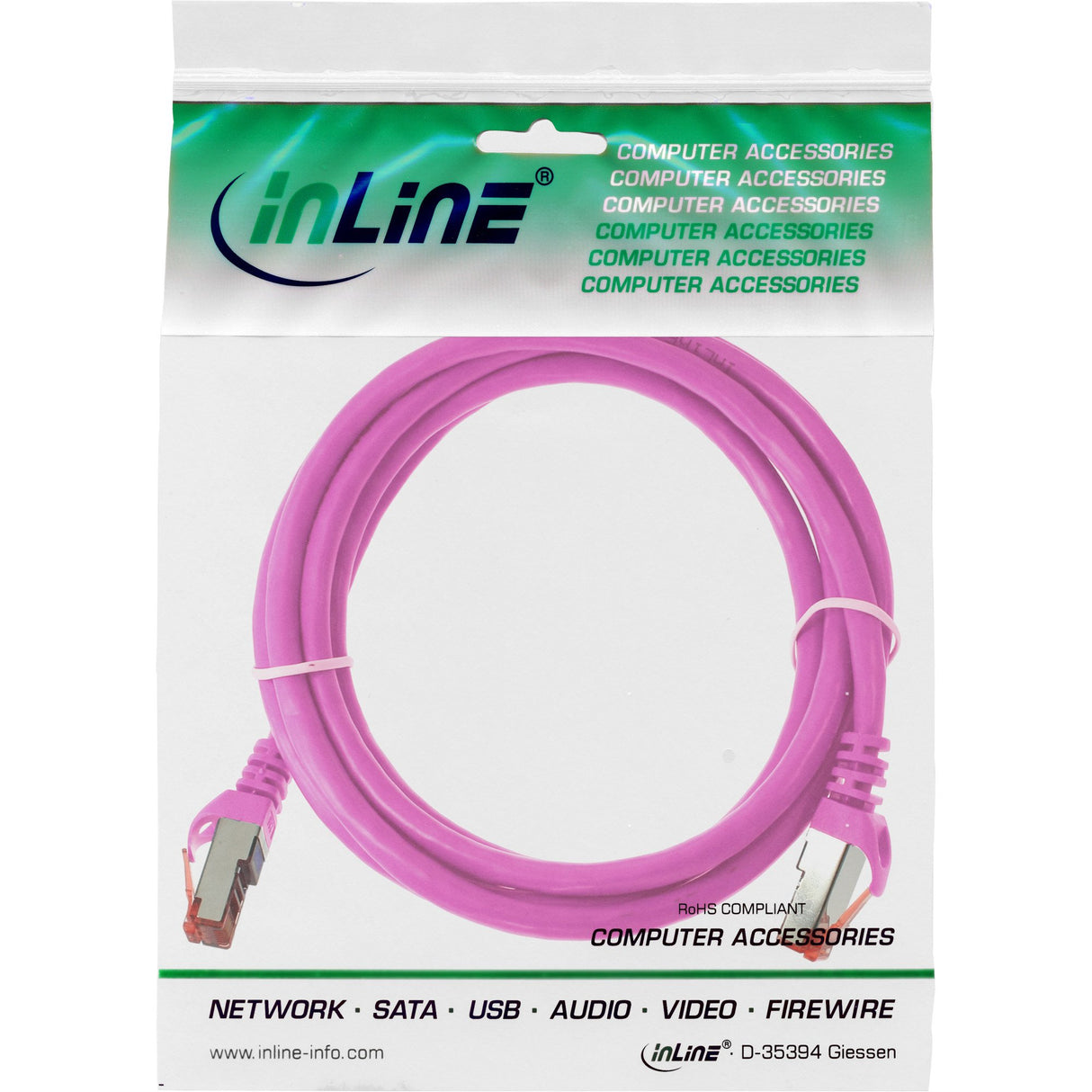 EAN 4043718125951 - InLine 4043718125951 cable de red Rosa 1 m Cat6 S/FTP (S-STP) imagen 3