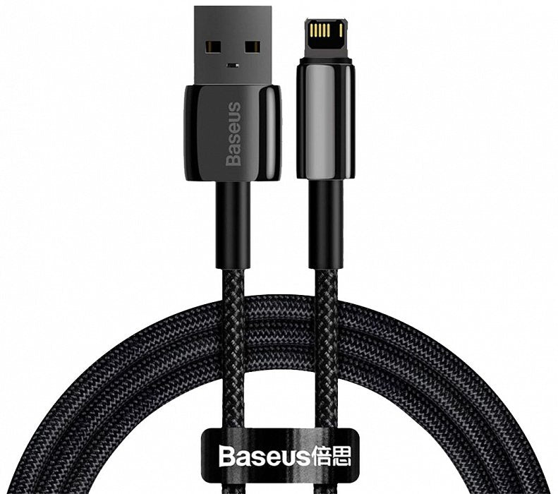 Baseus Lightning Tungsten Series Cable 2.4a, 1m Black (Calwj-01)