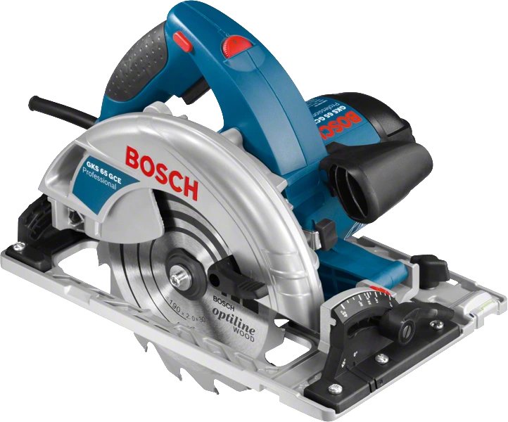 Sierra Circular Manual Bosch Gks 65 Gce Professional (Azul, 1.800 W, L-Boxx, Carril Guía Fsn 1400) 0615990m93