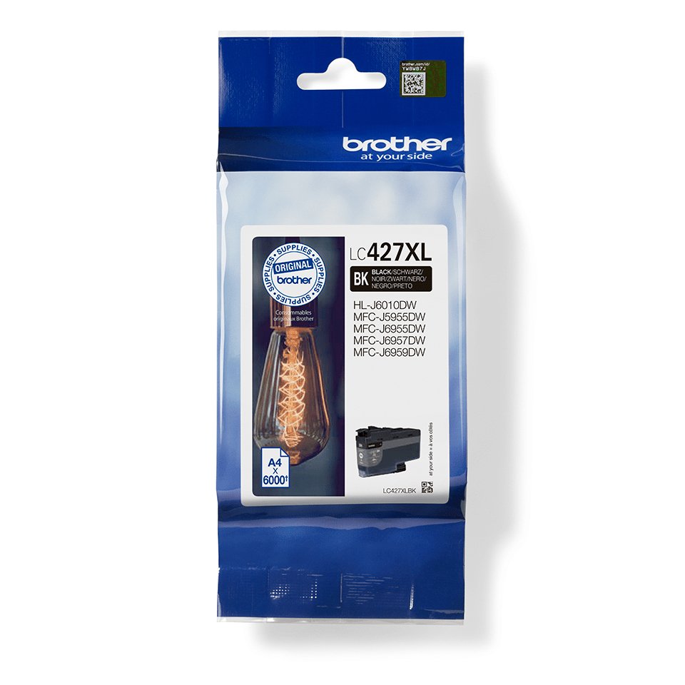 EAN 4977766815499 - Brother LC-427XLBK cartucho de tinta 1 pieza(s) Original Alto rendimiento (XL) Negro imagen 1