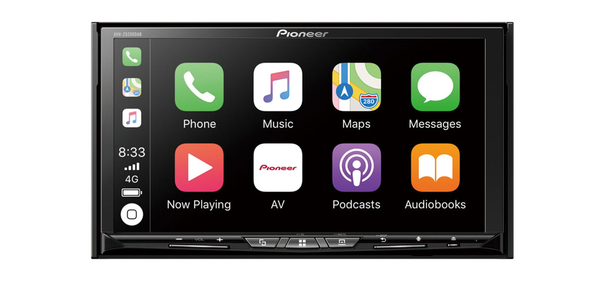 Pioneer Avh-Z9200dab Receptor Multimedia Para Coche Negro 50 W Bluetooth