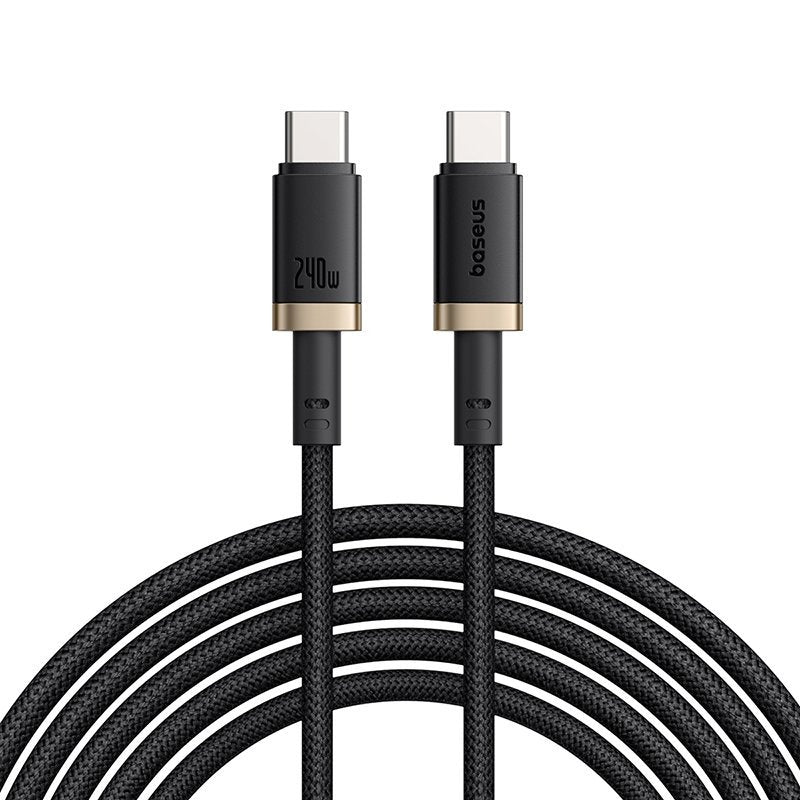 Dura Fast Charging Data Cable Usb-C To Usb-C 240w 1m Gold Black