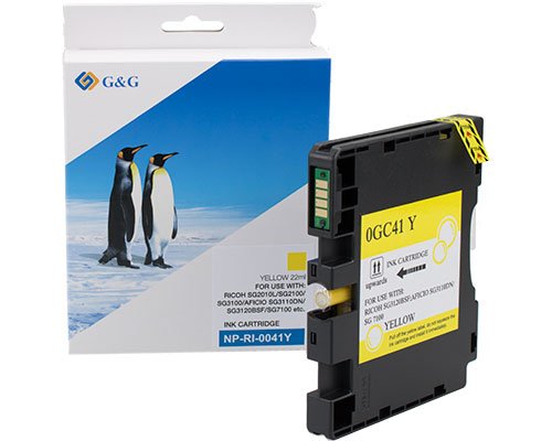 Tinta G&G Compatible Ricoh Gc41y/ 405768 Xl-Amarillo