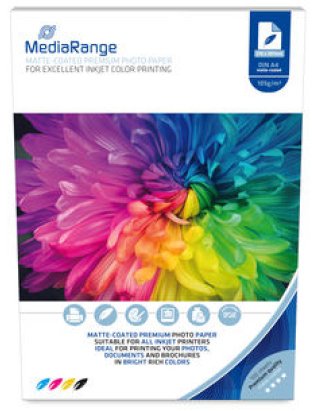 Mediarange Fotopapier Din A4 Matt 100 Blatt 105g