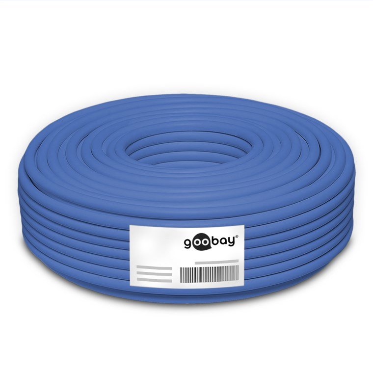 EAN 4040849960925 - Goobay 96092 cable de red Azul 50 m Cat6a U/UTP (UTP) imagen 5