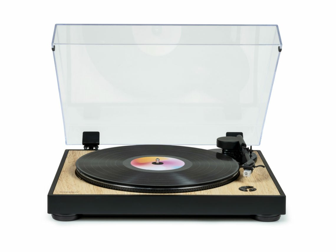 Tocadiscos Thomson Tt300 De Tracción Por Correa Negro, Amarillo