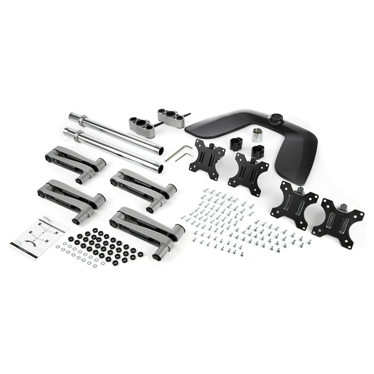 EAN 65030879903 - StarTech.com ARMQUADSS soporte para monitor 81,3 cm (32") Negro, Plata imagen 8