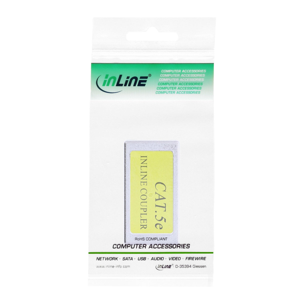 Inline Cat.5e Crossover Adapter Directo A Crossover 2x Rj45 Hembra Blindado