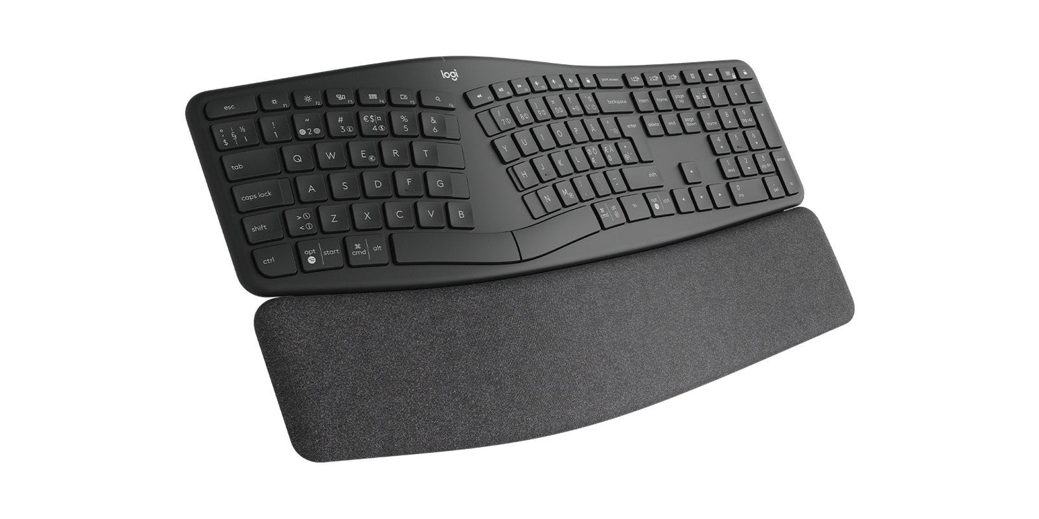 Teclado Italiano Logitech Ergo K860 Rf Wireless + Bluetooth Grafito