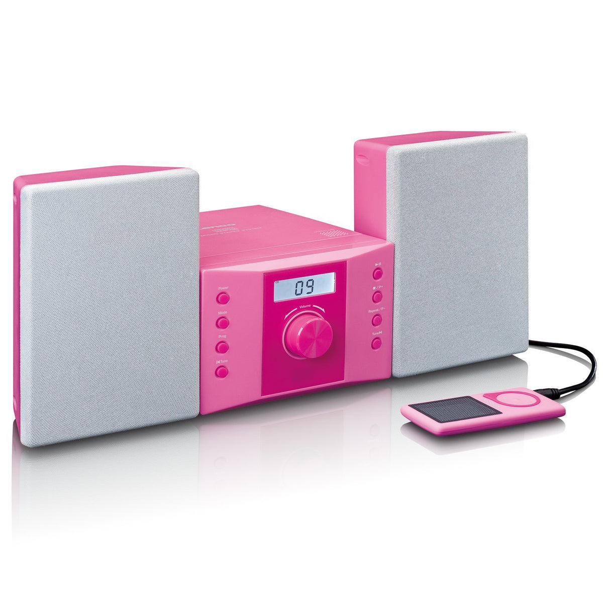 EAN 8711902044772 - Lenco MC-013PK sistema estéreo portátil Digital 4 W FM Rosa Reproducción MP3 imagen 2