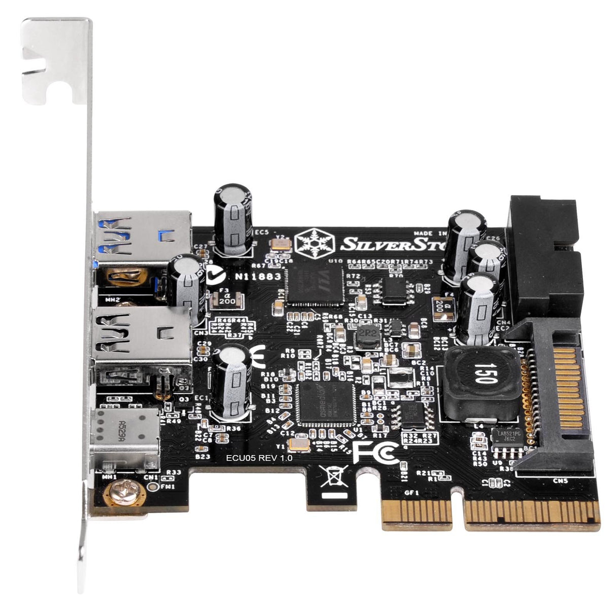 EAN 4710007223062 - Silverstone ECU05 tarjeta y adaptador de interfaz Interno USB 3.2 Gen 1 (3.1 Gen 1) imagen 4