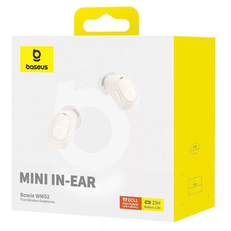 EAN 6932172628451 - Baseus Bowie WM02 Auriculares True Wireless Stereo (TWS) Dentro de oído Llamadas/Música Bluetooth Blanco imagen 5