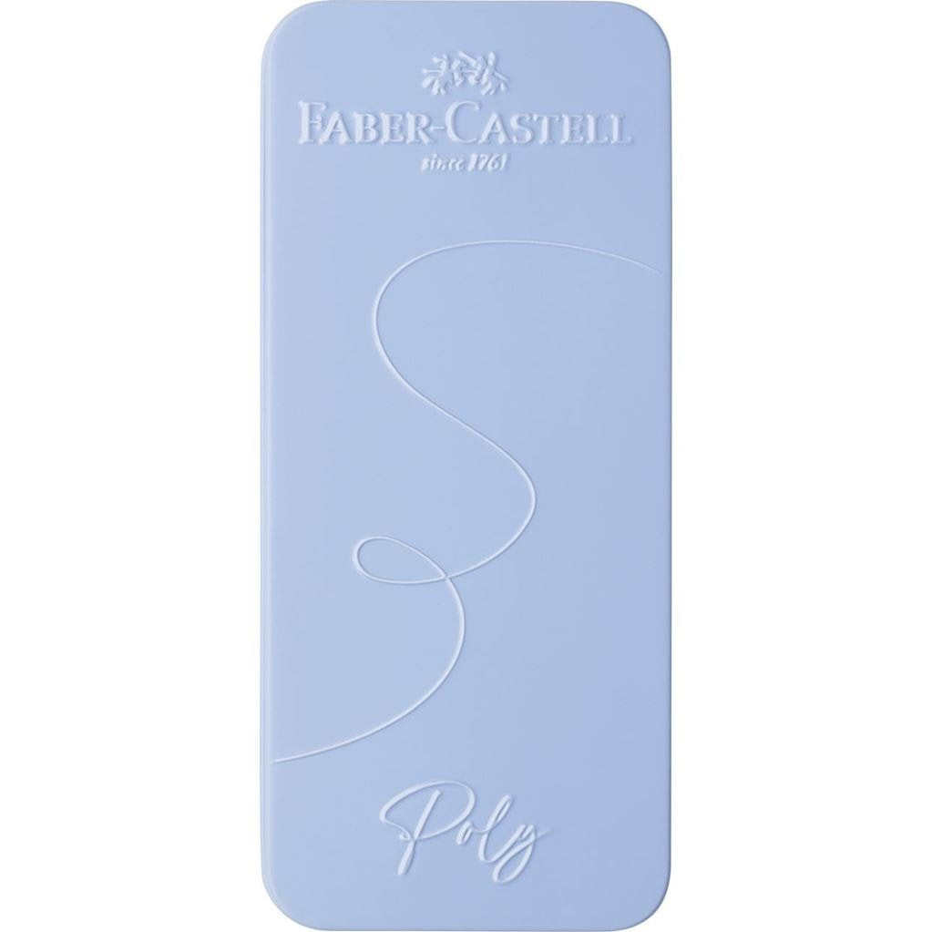 Faber-Castell Poly Pack De Boligrafo Poly Ball Y Pluma Estilografica Poly Pen Con Plumin B - Clip De Metal - Azul