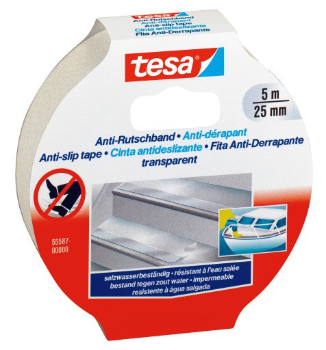 Tesa Cinta Antideslizante 5m 25mm Transparenteee