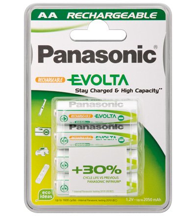 1x4 Panasonic Pilas Recargables Nimh Mignon Accu Aa 1900 Mah