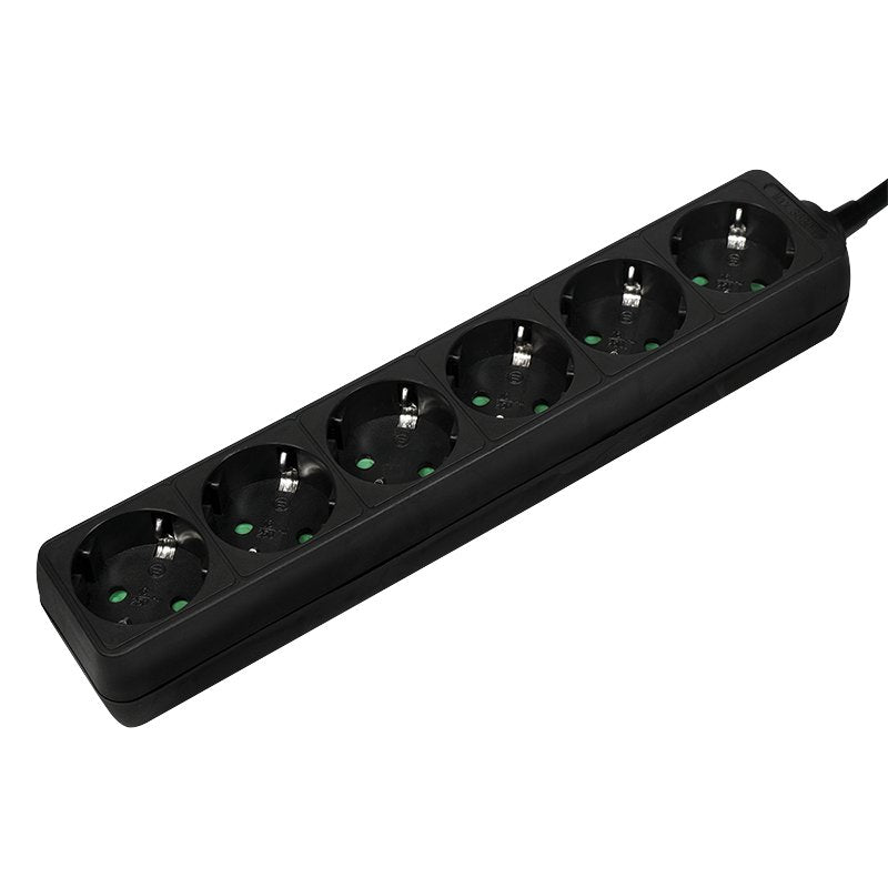 EAN 4052792052534 - LogiLink LPS238B base múltiple 1,5 m 6 salidas AC Interior Negro imagen 1