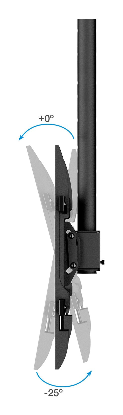 Soporte Techo Pantallas 43-86" Xl Negro