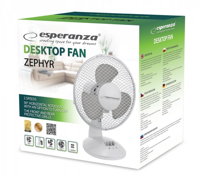 EAN 5901299930748 - Esperanza ZEPHYR Blanco imagen 2
