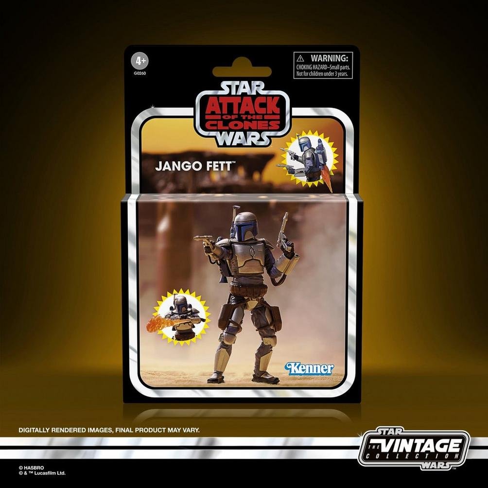 Figura Hasbro Star Wars The Vintage Collection Attack Of The Clones Jango Fett