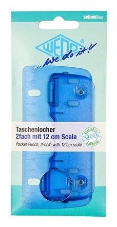 Wedo Taschenlocher Eisblau