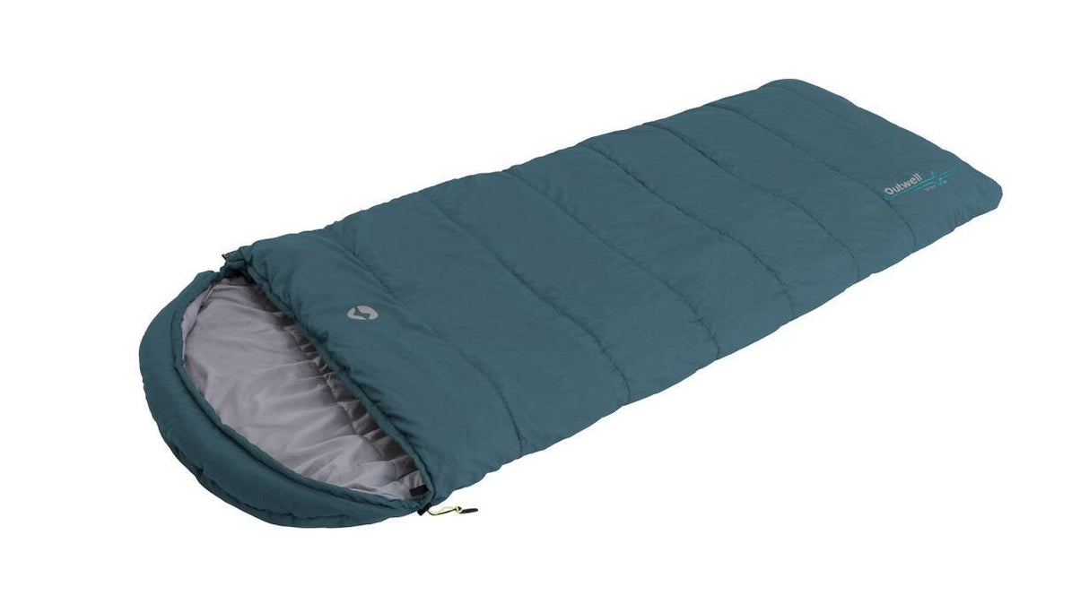 Saco Outwell Campion Lux Teal De Dormir Rectangular Poliéster Verde Azulado