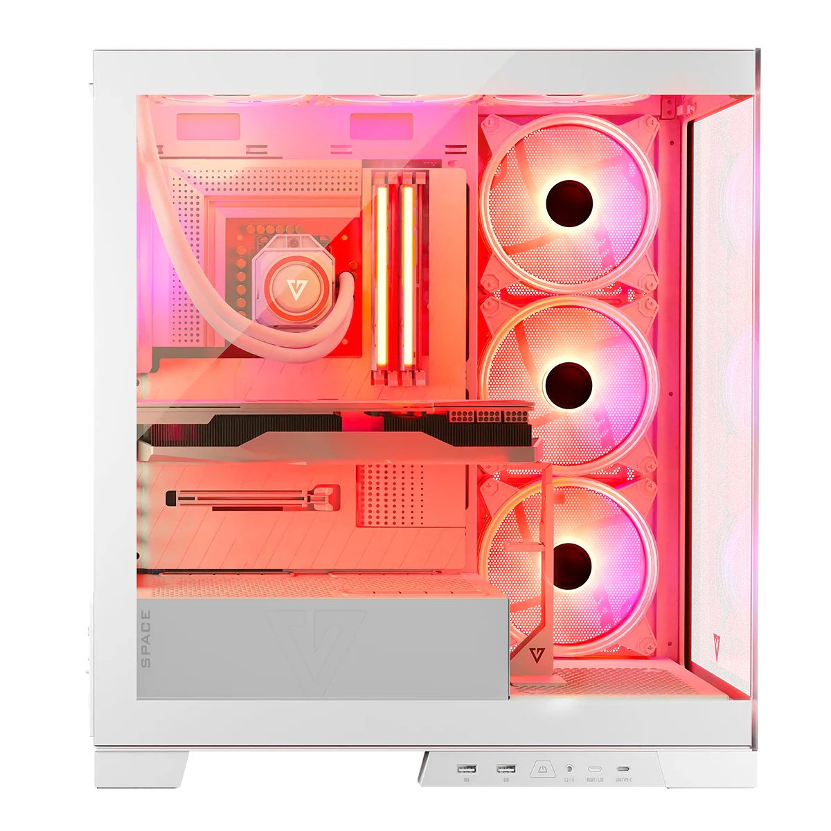 EAN 5903560981305 - Modecom Volcano SPACE APEX ARGB MIDI Midi Tower Blanco imagen 13