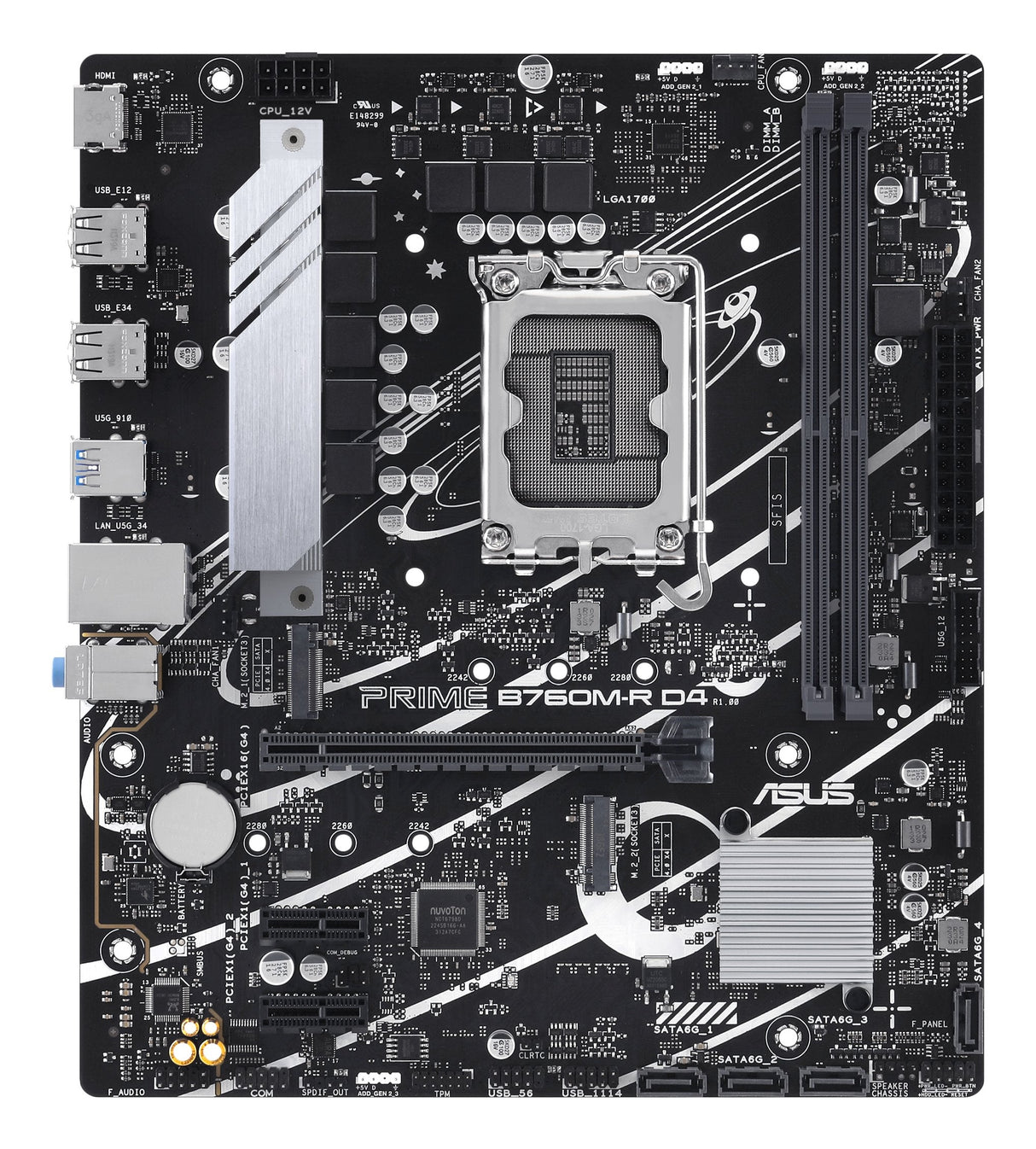 EAN 4711387423769 - ASUS PRIME B760M-R D4 Intel B760 LGA 1700 micro ATX imagen 2