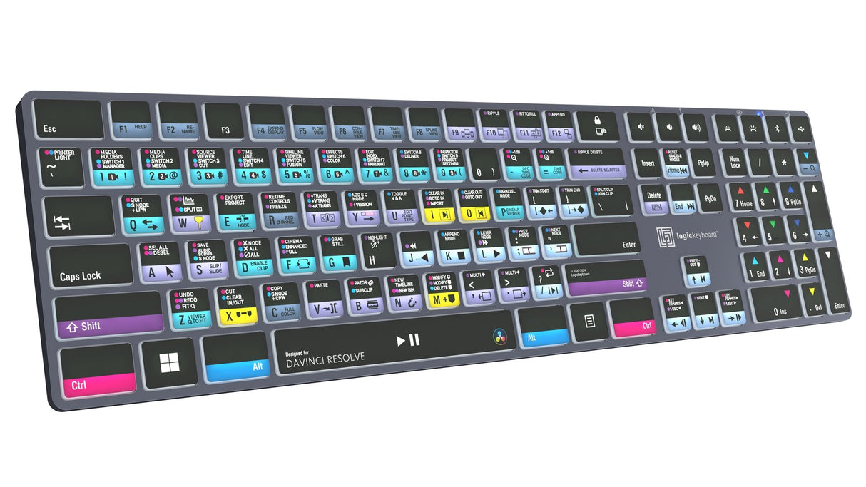 EAN 5707795023355 - Logickeyboard LKB-RESB-TPC teclado Hogar / Oficina USB + Bluetooth QWERTZ Alemán Negro imagen 3