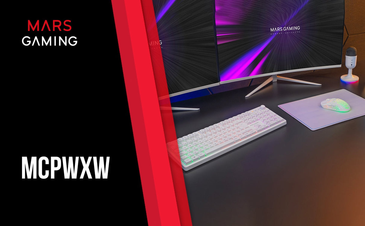 Pack Gaming Mars Gaming Mcpwx Teclado Inalámbrico + Ratón Inalámbrico + Alfombrilla