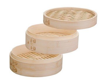 Vaporera De Bambú, Ø20 Cm