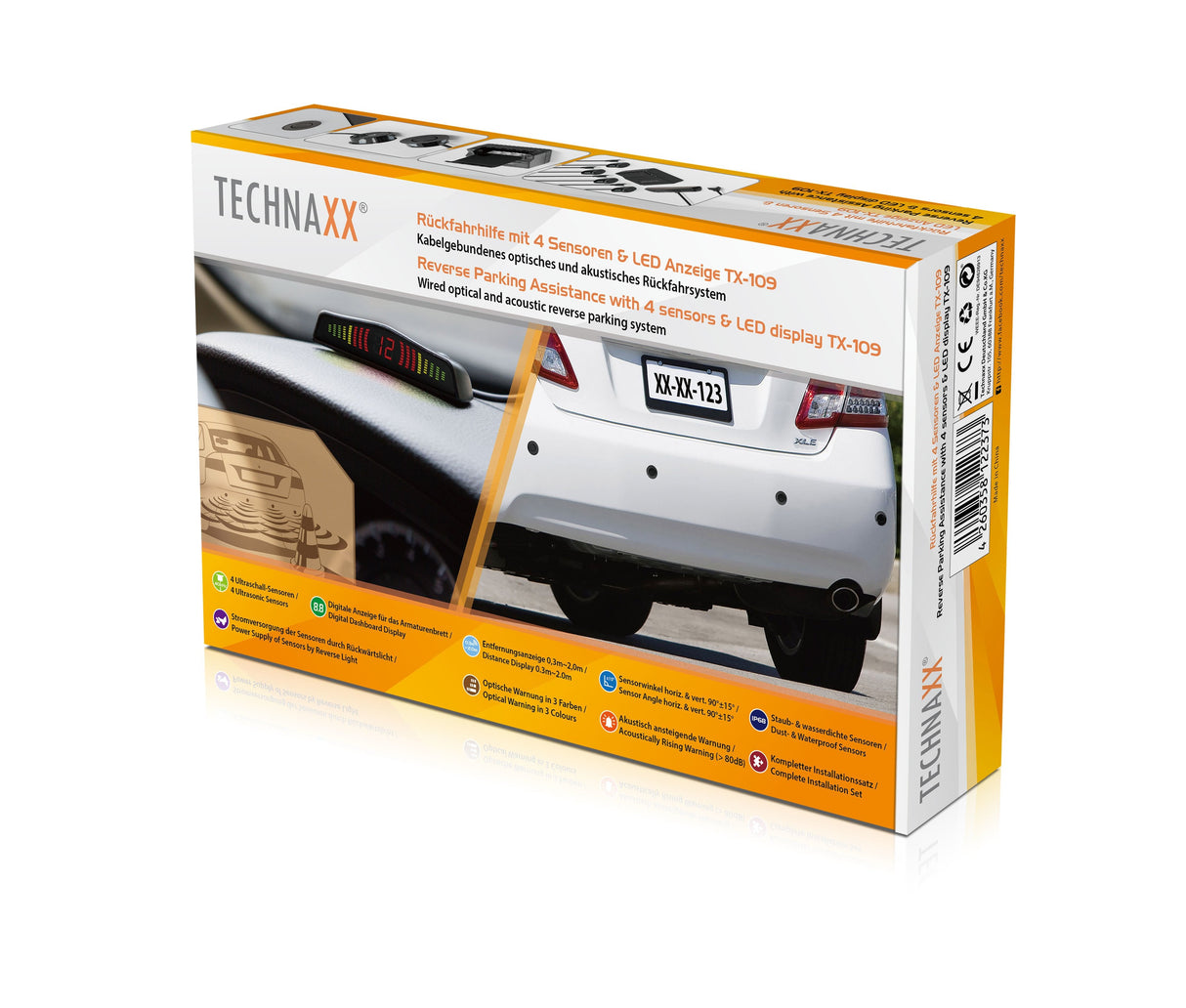 Sistema De Aviso Marcha Atrás Coche Technaxx Tx-109