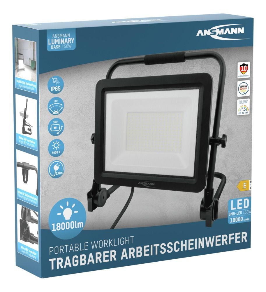 Ansmann Fl150w-Ac 150w/18000lm Led Spotlight With Cable