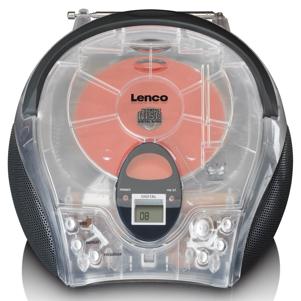 Lenco Scd-24tr Radio Portátil Digital Transparente