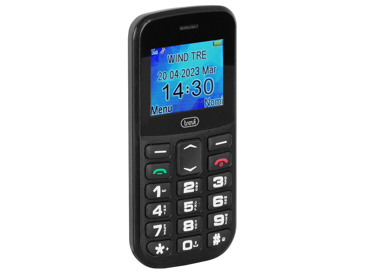 Telefono Trevi Max 20 Senior Phone Big Button Funcion S.O.S. Black