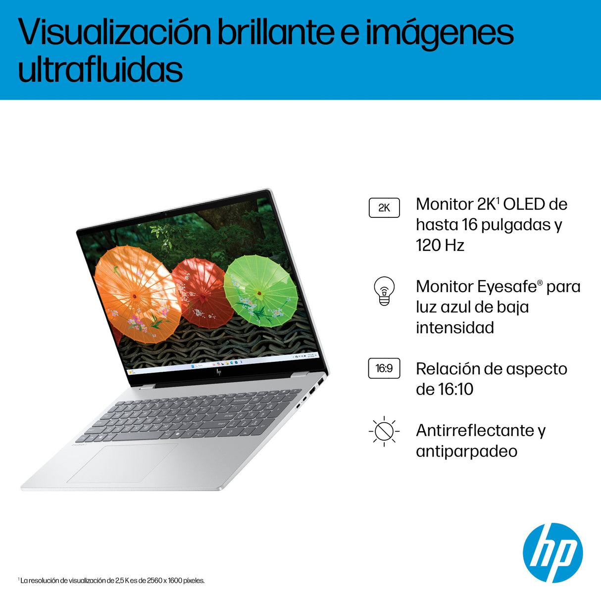 EAN 0199251120503 - HP OmniBook 7 AI 16-ay0004ns Intel Core Ultra 7 255H Portátil 40,6 cm (16") Pantalla táctil 2K 32 GB DDR5 imagen 10