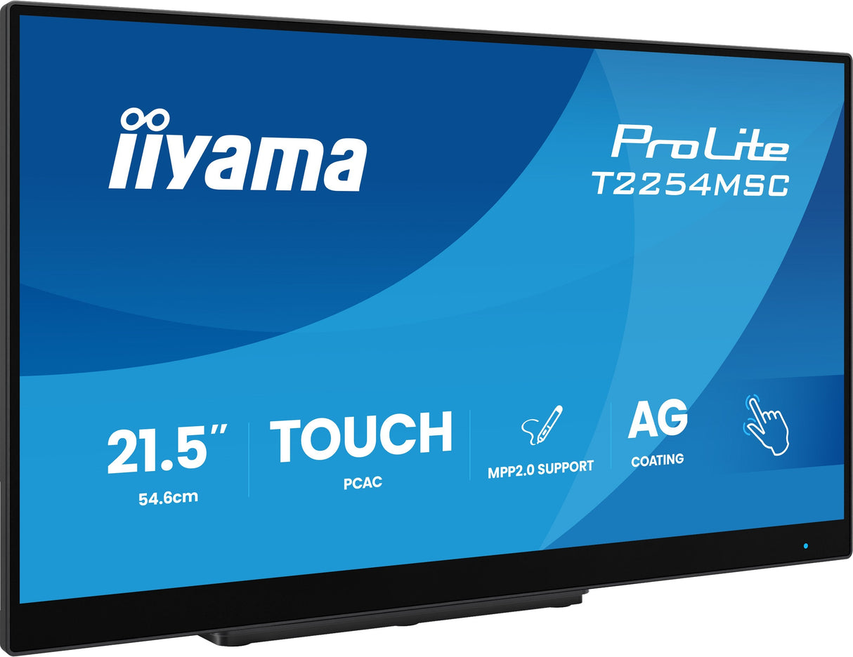 Iiyama 54.6cm 21,5" T2254msc-B2ag 16:9 M-Touch Hdmi+Dp+Usb