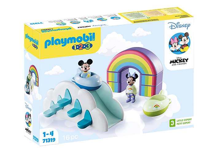 Playmobil 1.2.3 & Disney 71319 Mickey Y Minnie Casa En Las Nubes