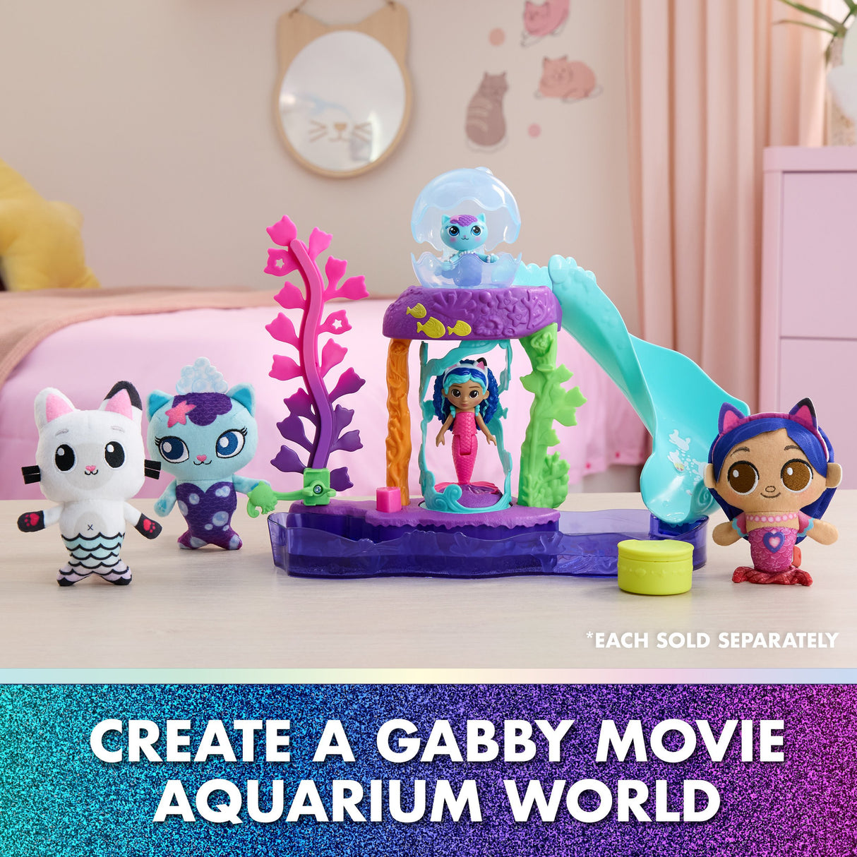 EAN 681147090064 - Gabby's Dollhouse GDH PYS Movie Aquarium Playset INTL GML imagen 5