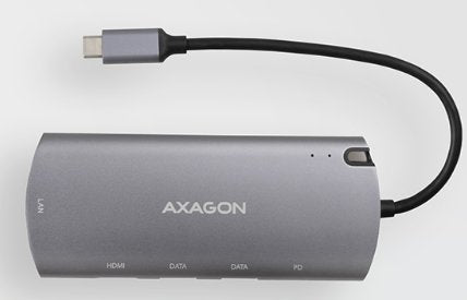 Axagon Concentrador Multipuerto Hmc-6m2, Usb 3.0, M.2-Sata, Hdmi, Gbit-Lan, 2x Usb-A, 1x Usb-