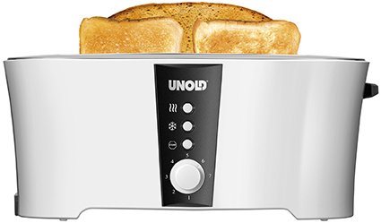 Tostadora Unold 38020, 4 Rebanada(S) Negro, Blanco 1350 W
