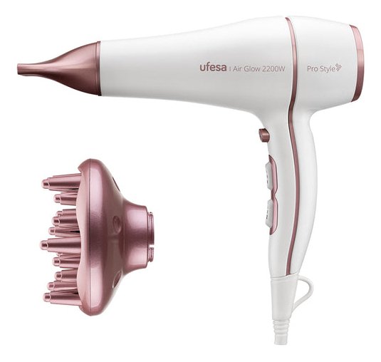 EAN 8422160060786 - Ufesa 60306078 secador 2200 W Rosa, Blanco imagen 1